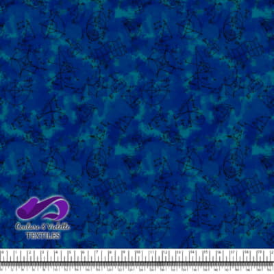 Techno - Mathematics - Black on blue background