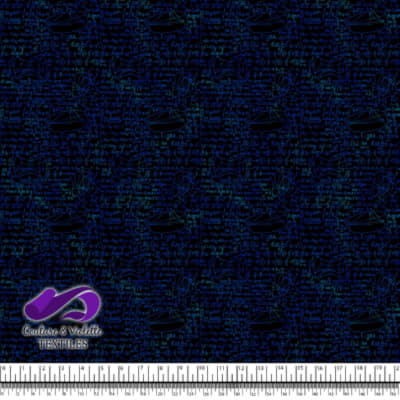 Techno - Algebra - Blue on black background