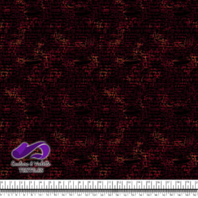 Techno - Algebra - Red on black background