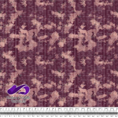 Techno - Binary - White on red background