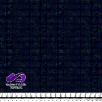 Techno - Binary - Blue on black background