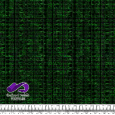 Techno - Binary - Green on black background