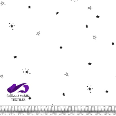 Prince et princesse - Étoiles - Blanc