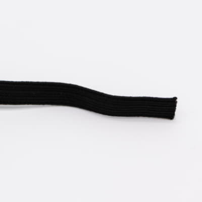 Flat elastic band 6mm - Black